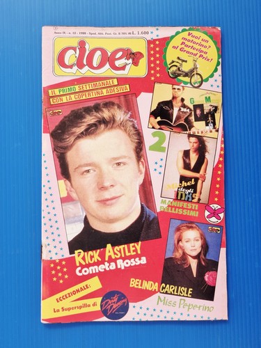 Rare cioe 1988 rick - cioe, 12-1988